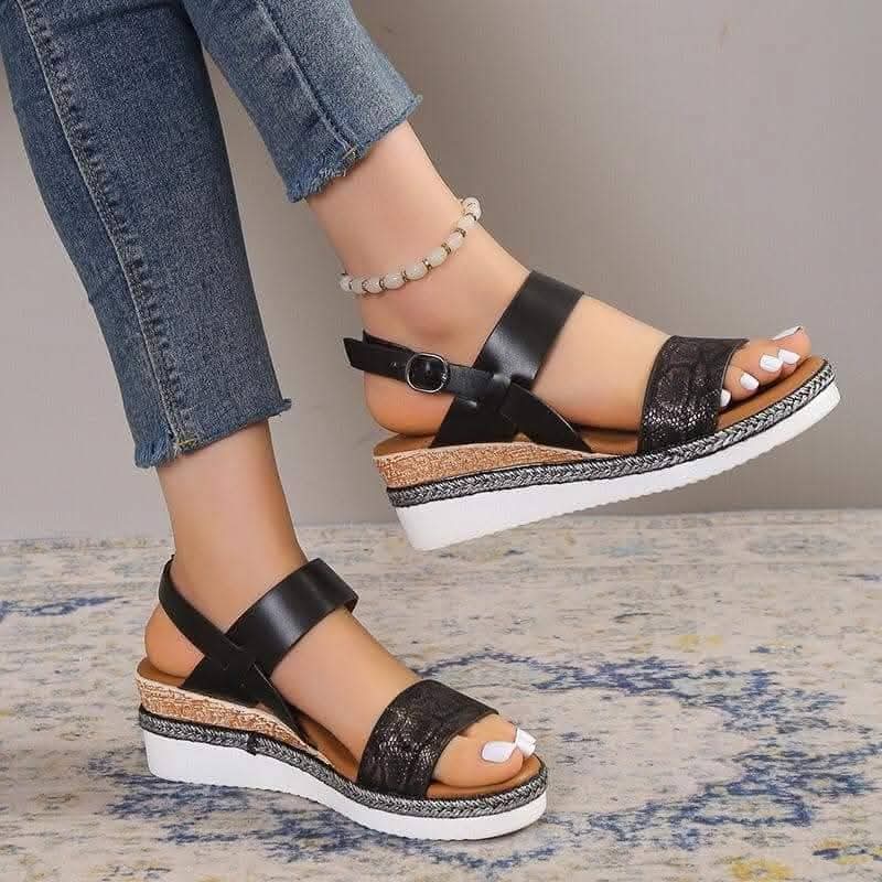 Strappy Open Wedge