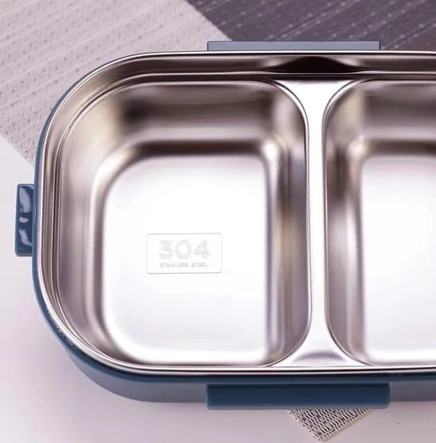 Bento lunch box with 2 compartment