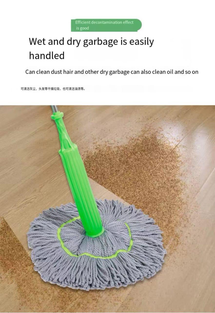 360 Rotating Self Wringing Bamboo Twist Mop