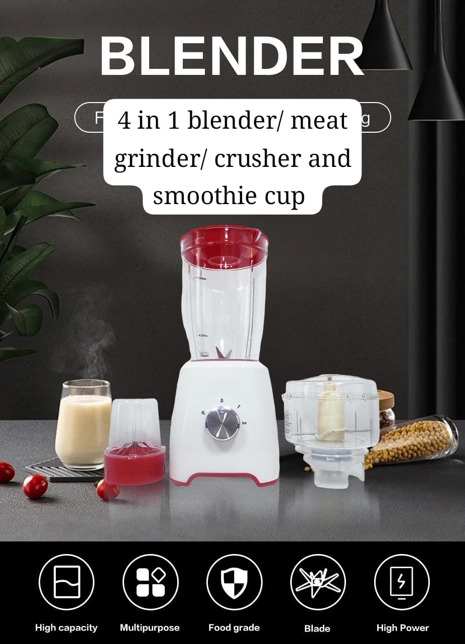 4 in 1 blender/meat grinder with smoothie cup