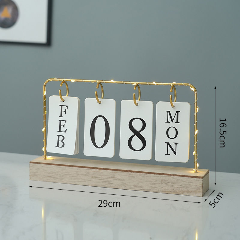 Desktop Calendar With Light