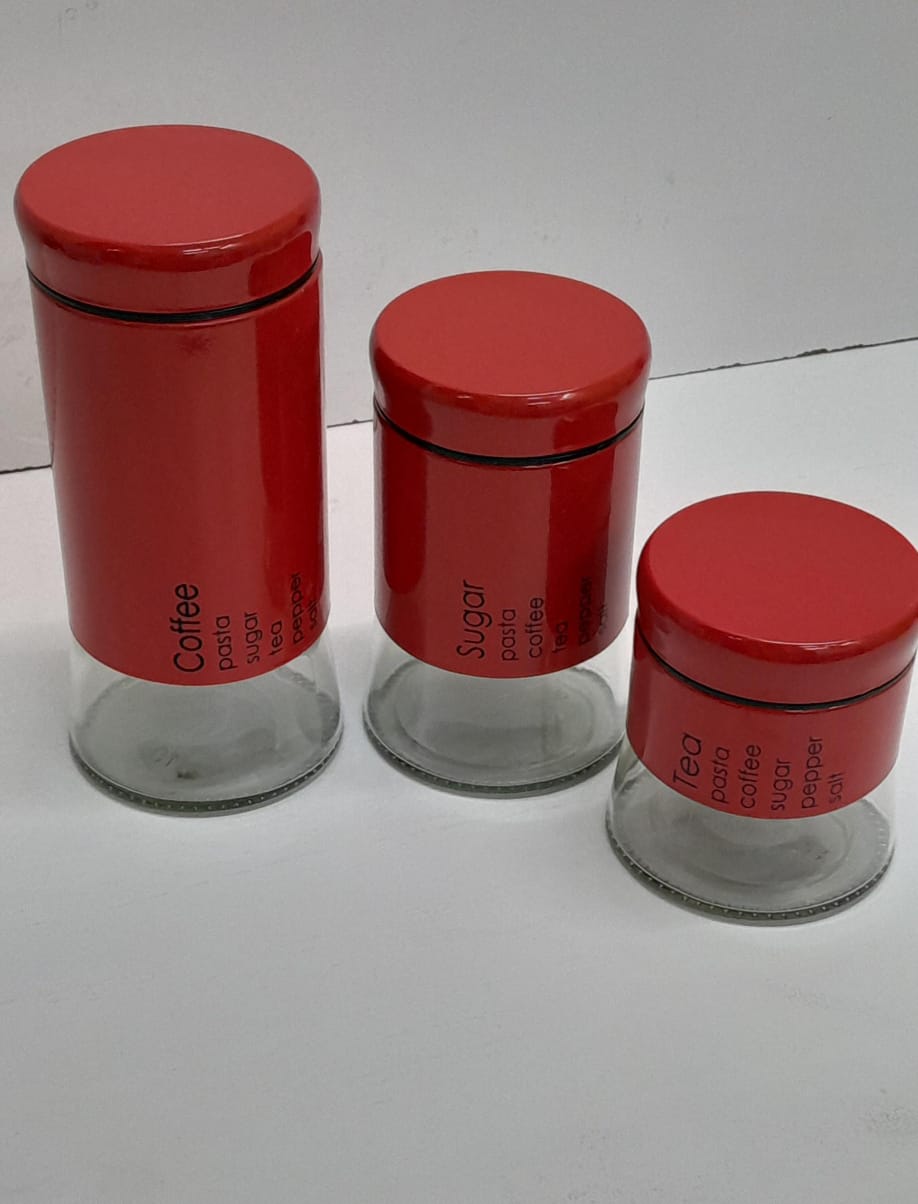Tea,Sugar and Coffee Canisters