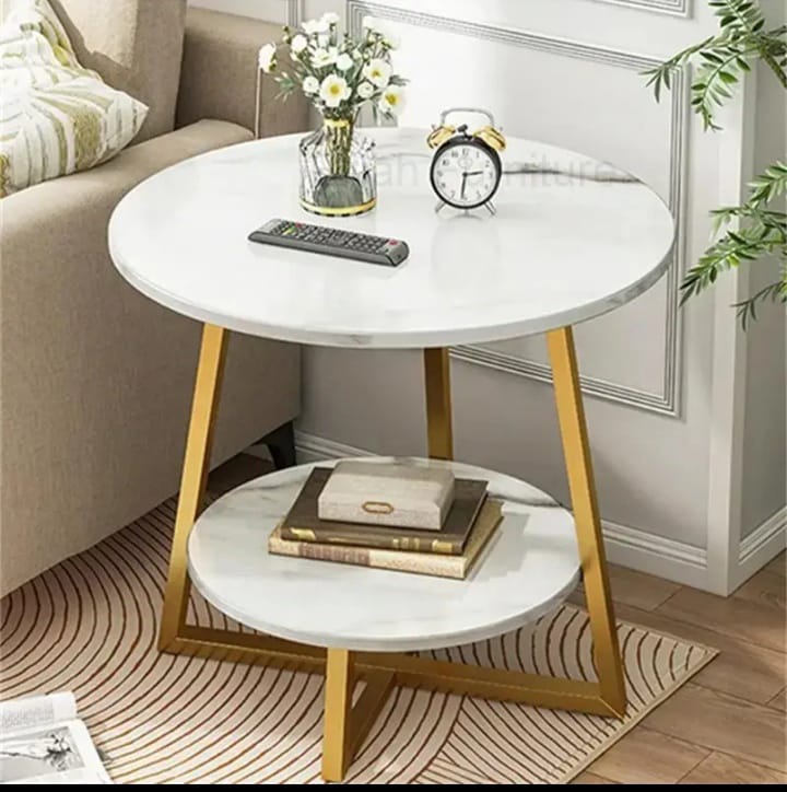 Luxury double layered side table