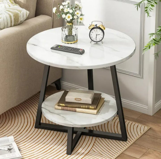 Luxury double layered side table