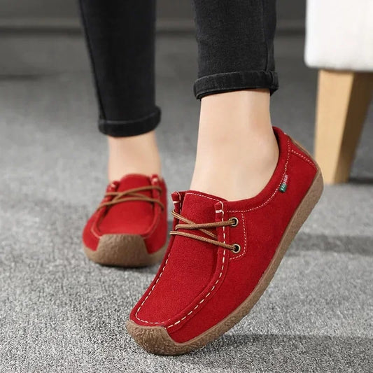 Sued leather loafers