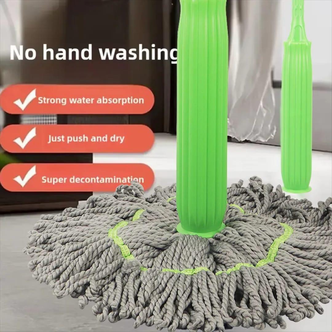 360 Rotating Self Wringing Bamboo Twist Mop