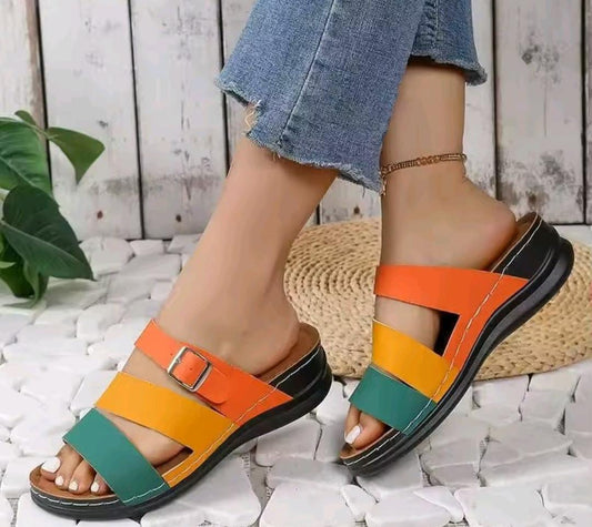 Colourful wedges