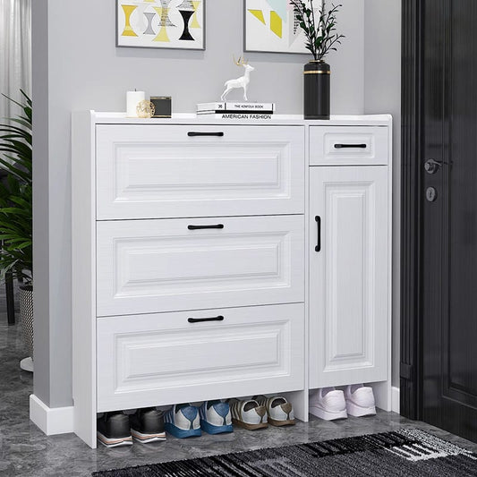Bucket flip shoe cabinet
