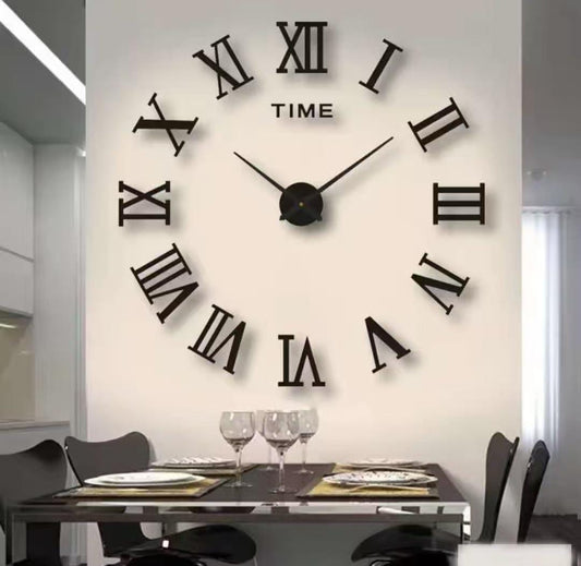 DIY Stylish and modern acrylics stickers clock.