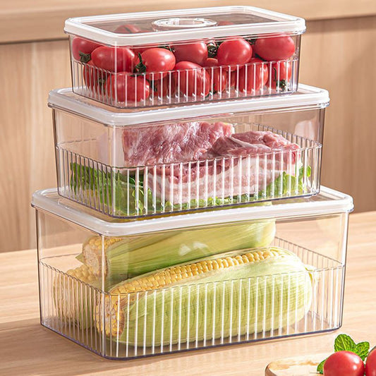 3pcs Set Acrylic Transparent fridge Organizers