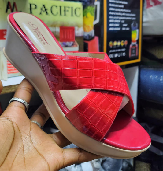 Open wedge shoes