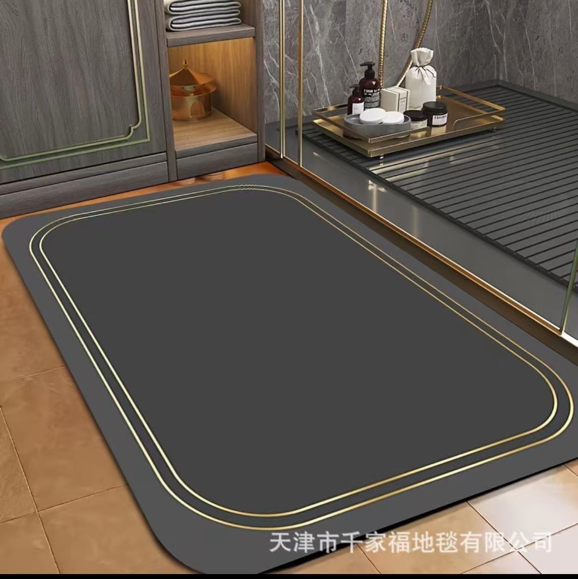 Diatom mud absorbent floor mat