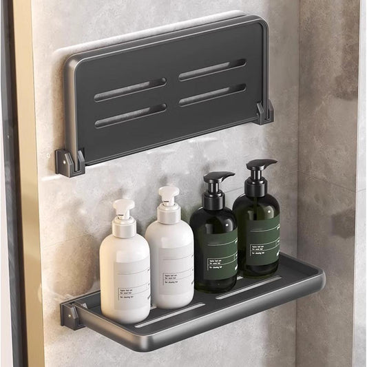 Foldable Shelf Space Saving Shower Rack