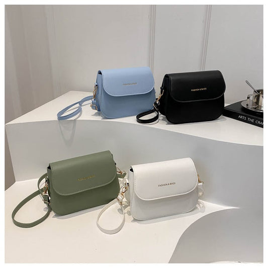 Wide Shoulder Strap Square Crossbody Sling Bag