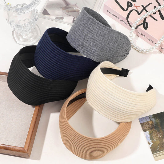 Anti-slip ribbed elastic hairband