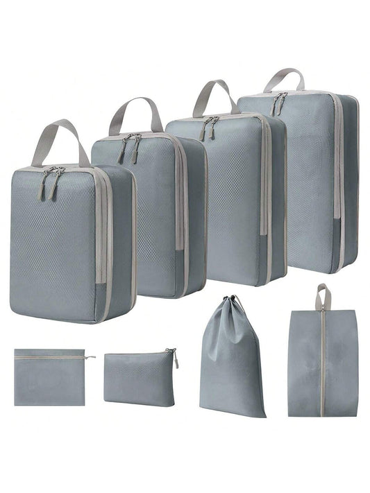 8pcs Set Compressible Packing Travel Storage Bags