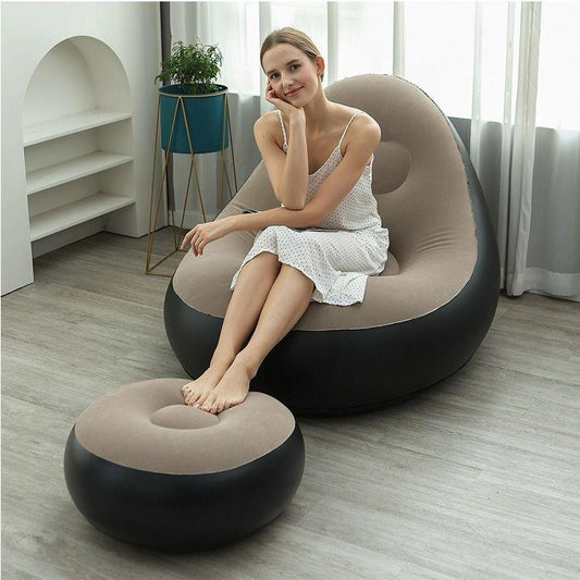 Inflatable Lounge Seat with Foot Rest