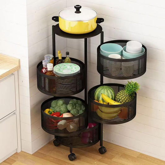 5 Layer Rotating Fruit Rack