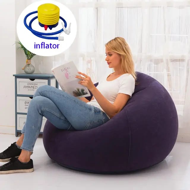 Large Lazy Inflatable Sofa Seat with Free Manual Pump