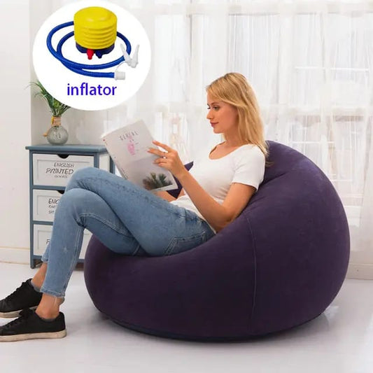 Large Lazy Inflatable Sofa Seat with Free Manual Pump