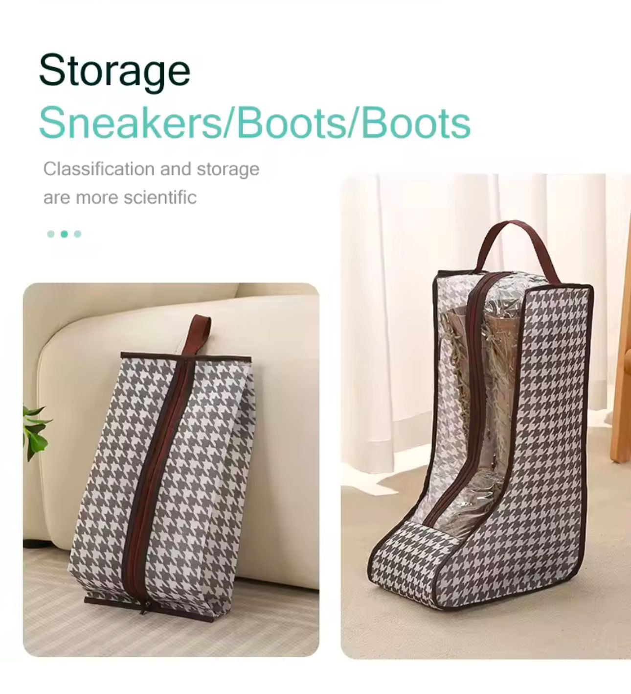 4pcs Set Boot / Shoes Storage Bag Set with Handles