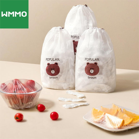 100Pcs Set Reusable Food Storage Cover Bags