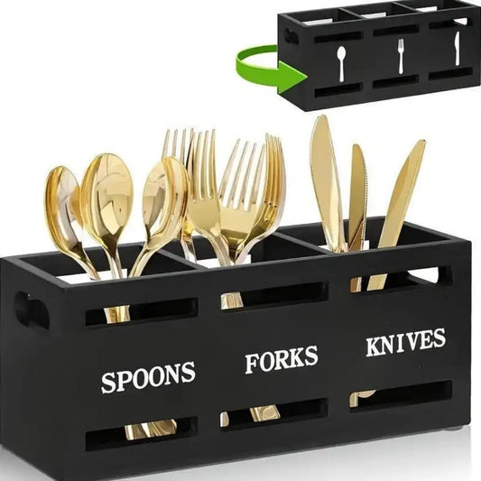 Wooden Cutlery Holder