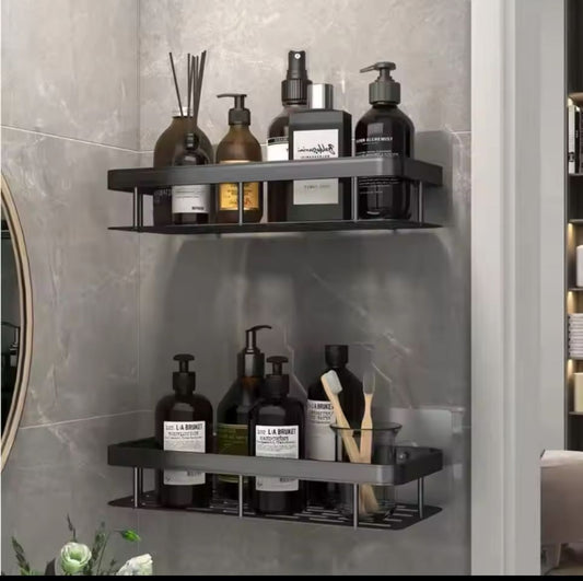 Rectangular Shelf with Adhesive Stickers