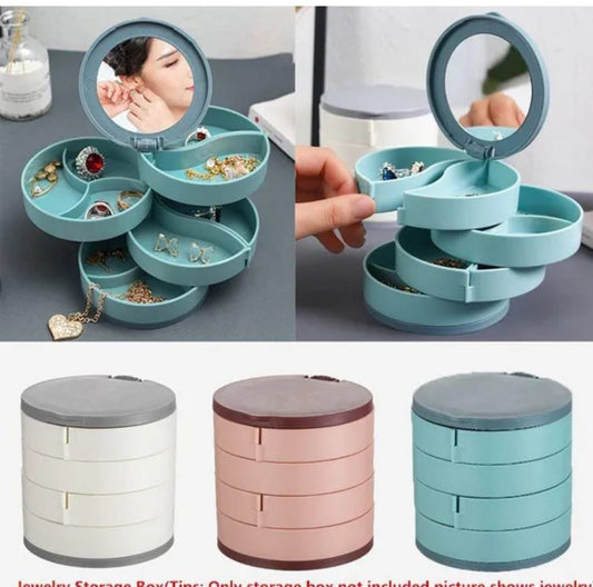 4 layer rotating accessories storage  box