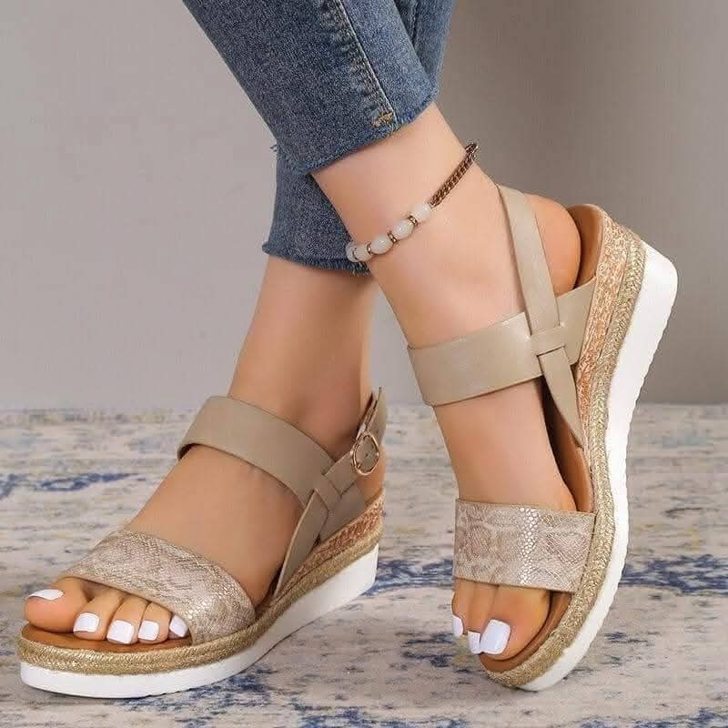 Strappy Open Wedge