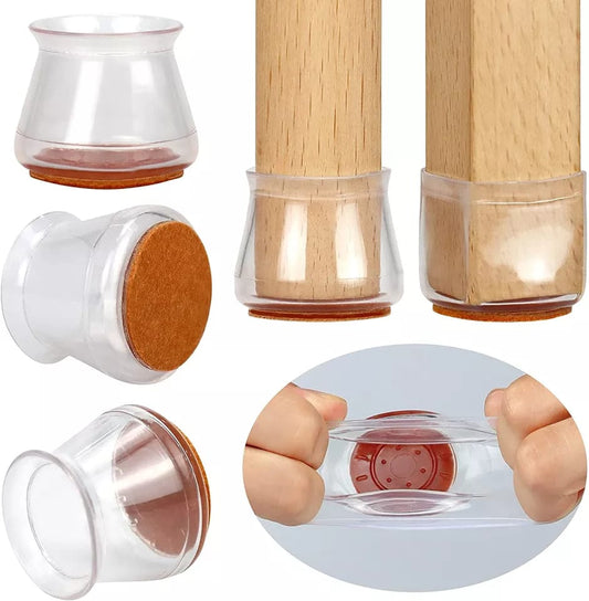 4pcs Set Anti-slip Silicon Furniture Leg Protection Cover
