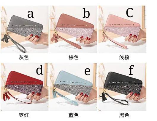 Glittery Sequin Patchwork Ladies Wallet