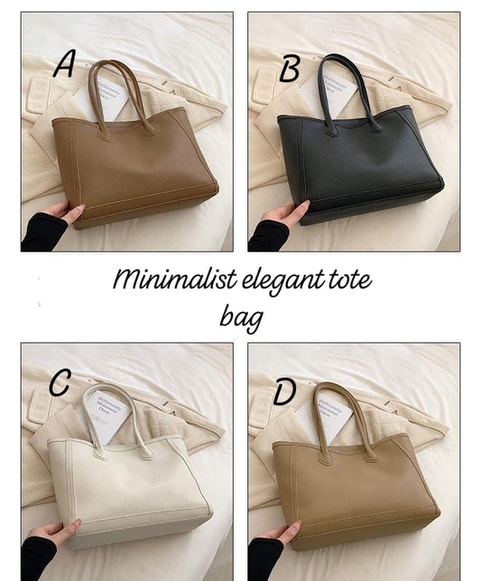 Minimalist elegant tote bag