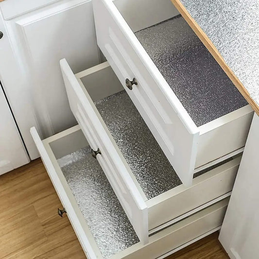 Silver shelf iners