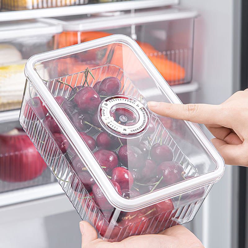 3pcs Set Acrylic Transparent fridge Organizers