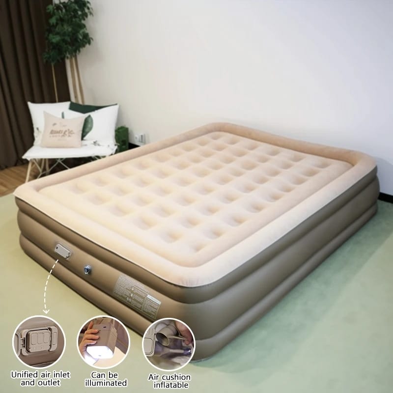 Inflatable Queen Size Airbed Mattress with Inbuilt Pump