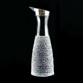 Embossed acrylic pitcher jar