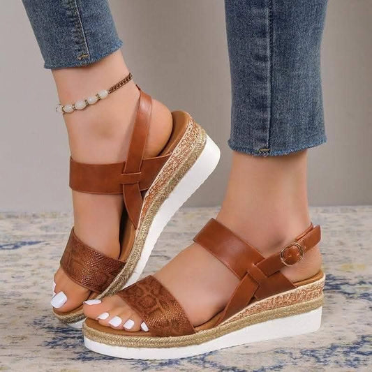 Strappy Open Wedge