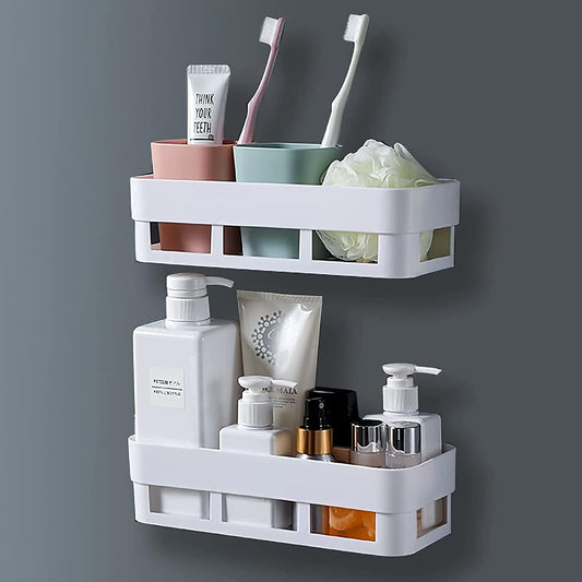 Multipurpose Corner Shelf with Strong Magic Sticker